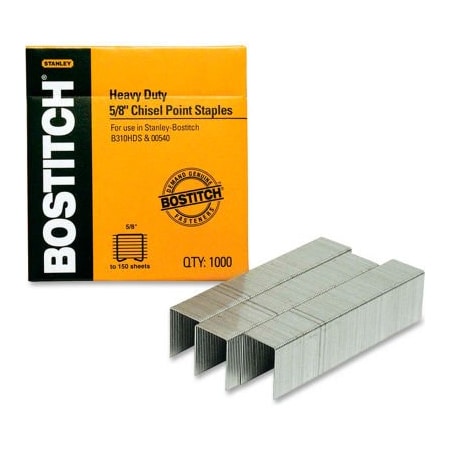 Bostitch Heavy Duty Staples, 5/8 in Leg L, Steel SB35581M